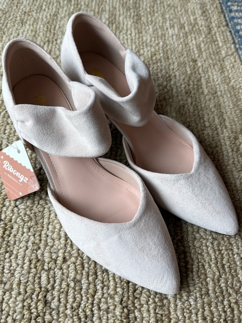 Pointed-Toe 2.4 Inch Suede Pumps
